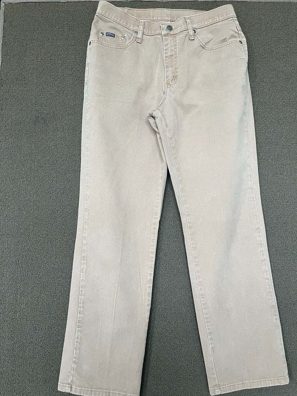 Vintage Riders by Lee Women's Size 12M Tan High Rise Straight Leg Denim Jeans